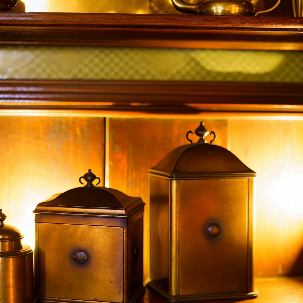 Antique tea caddy collection