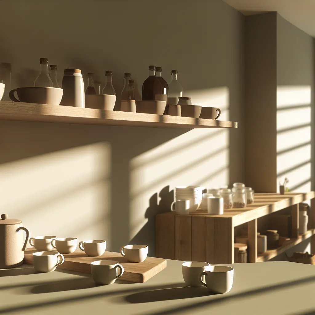 Clean and well-maintained coffee and tea station