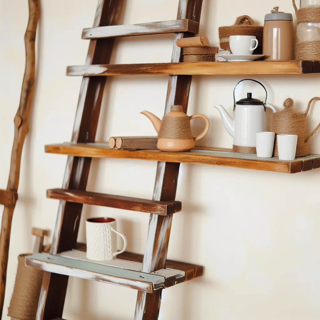 Ladder shelf